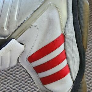 White and Red Sneakers